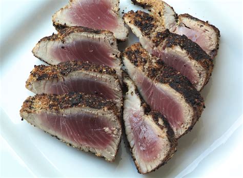 Sesame Grilled Tuna Loin with Wasabi Cream | Suwannee Rose