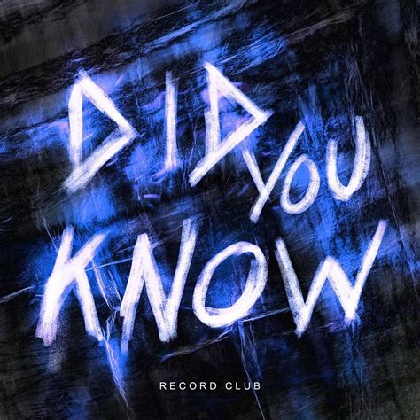 ‎Did You Know - Single by Record Club on Apple Music