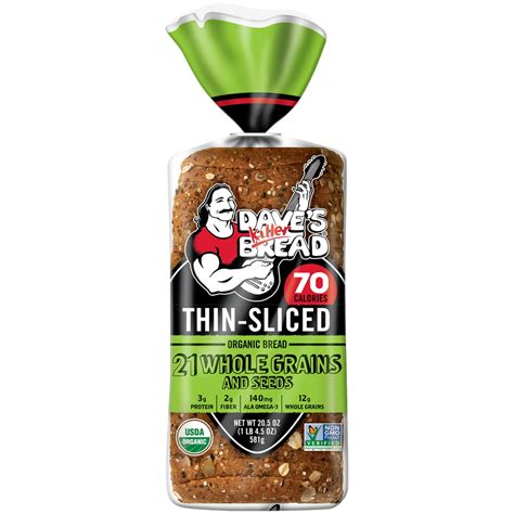 Dave's Killer Bread Organic Thin Sliced 21 Whole Grains and Seeds Bread ...