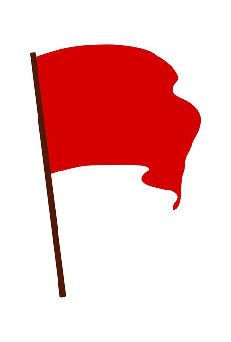 Waving Red Flag by @worker, A red flag., on @openclipart | Flag, Red ...