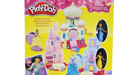 Play-Doh Disney Princess Sparkle Kingdom Unboxing Toy Review - YouTube