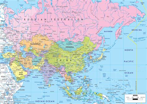 Maps of Asia and Asia countries | Political maps, Administrative and ...