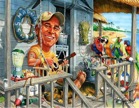 Jimmy Buffett Margaritaville 8x10-in Celebrity Caricature Art Print by ...