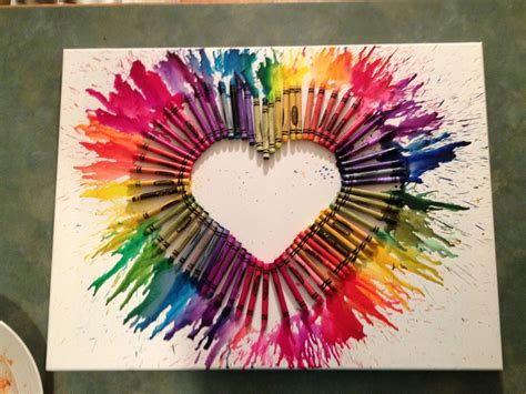 Crayon art! Arts and crafts project | Favorite Crafts :) | Pinterest ...