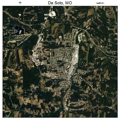 Aerial Photography Map of De Soto, MO Missouri