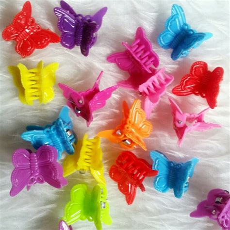 Accessories | Set Butterfly Hair Clips 9s Y2k Festival Rave | Poshmark