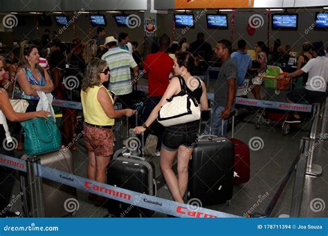 Passengers in Airport Boarding Area Editorial Stock Image - Image of ...