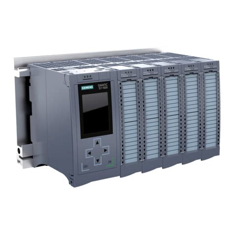 SIEMENS SIMATIC S7-1500 AUTOMATION SYSTEM CONTROLLER SYSTEM MANUAL ...