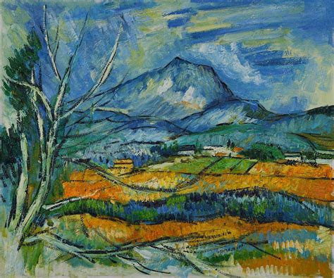 French Landscape Oil Painting 20*24" Paul Cezanne La Mont Sainte ...