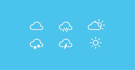 Graphic - Create a Set of Flat Weather Icons