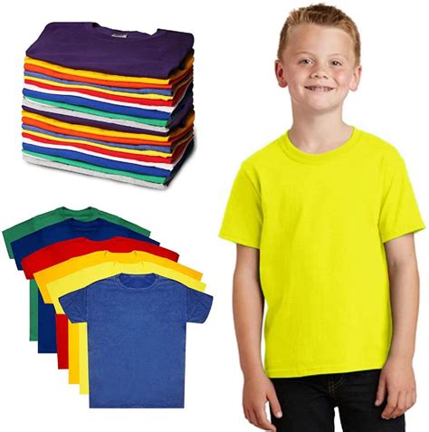 72 Pieces Billionhats Unisex Cotton Kids T-Shirts In Assorted Sizes And ...