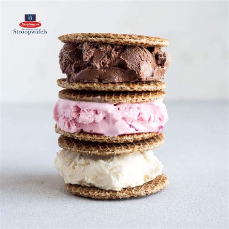 Stroopwafel ice cream sandwiches - Daelmans Stroopwafels | Recipe | Ice ...