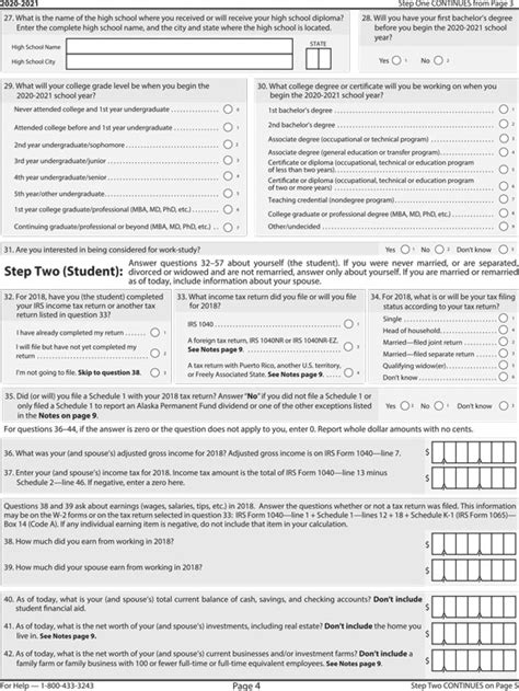 Fafsa Forms Printable