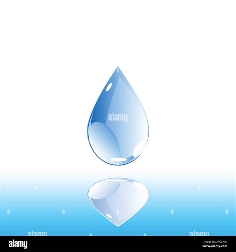 Water drop illustration. Vector Stock Vector Image & Art - Alamy