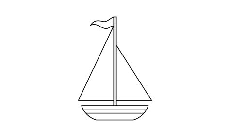 Boat Coloring Book Transportation Logo Gráfico por DEEMKA STUDIO ...