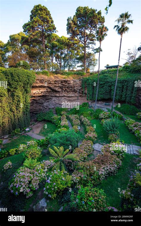 Umpherston Sinkhole Garden, Mt Gambier, Australia Stock Photo - Alamy