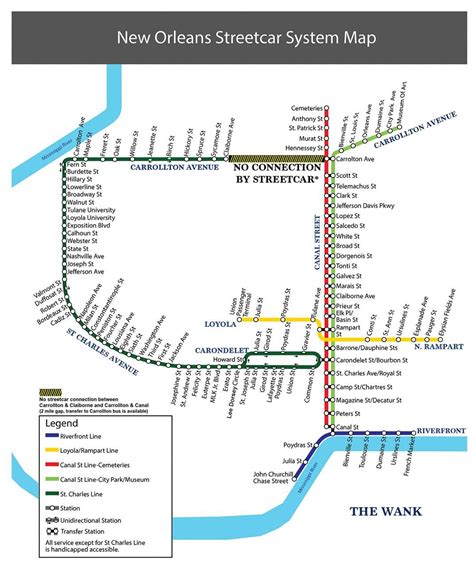 Printable New Orleans Streetcar Map - Printable Word Searches