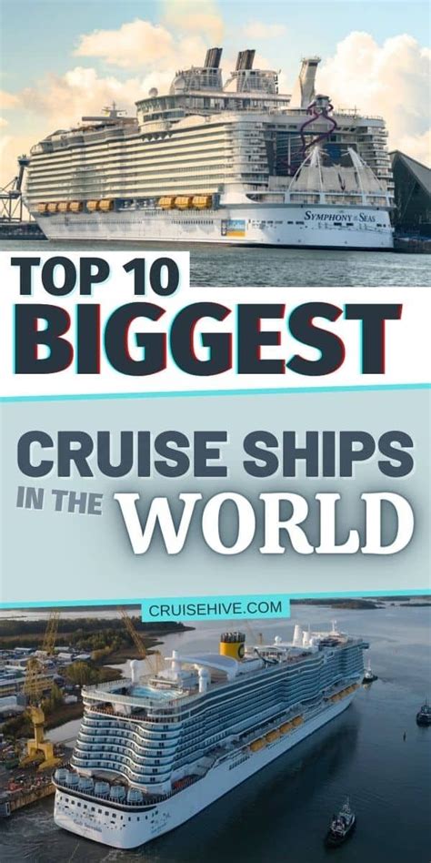 Top 10 Biggest Cruise Ships in the World 2023 | Biggest cruise ship ...