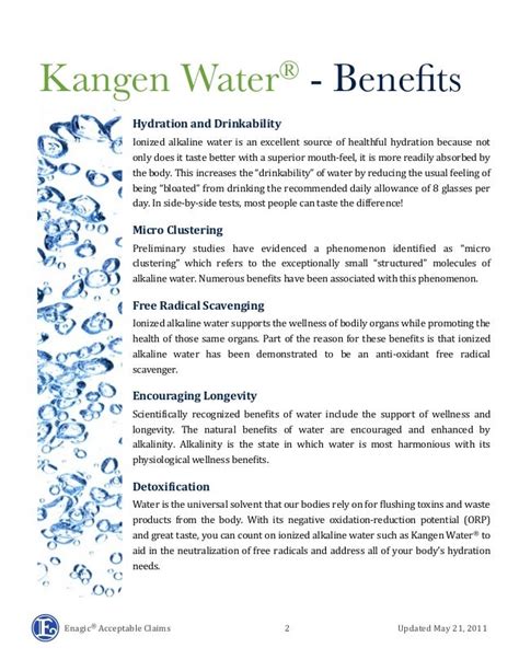 Kangen Water Benefits