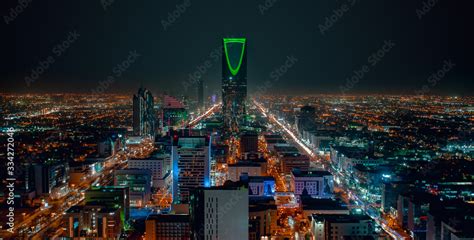 Riyadh Skyline At Night