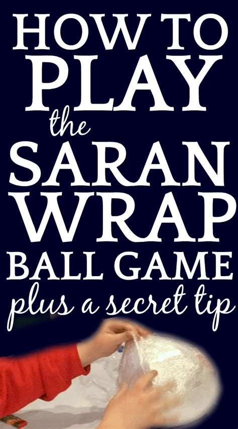 Saran Wrap Game Rules Printable