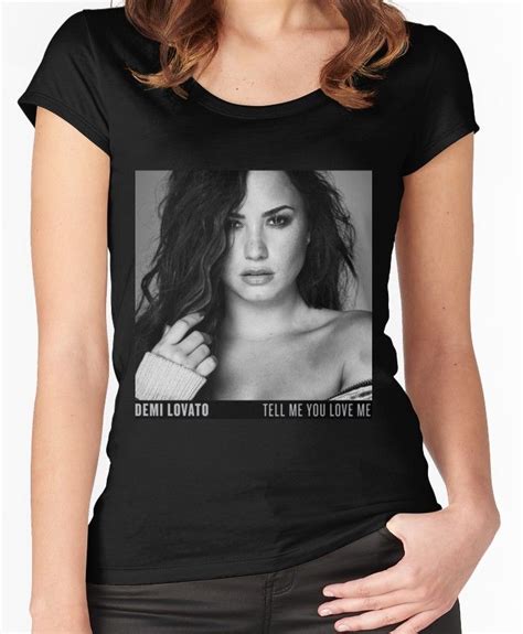 'Demi Lovato shirt' Fitted Scoop T-Shirt by msbushchele | Demi lovato ...