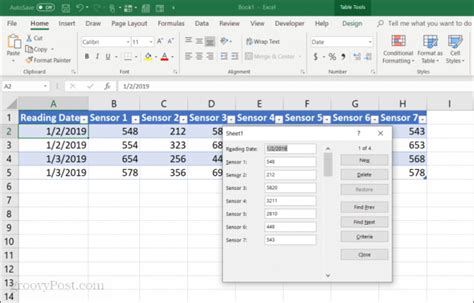 How To Create A Data Entry Form In Excel | grovetech