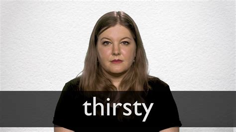 How to pronounce THIRSTY in British English - YouTube