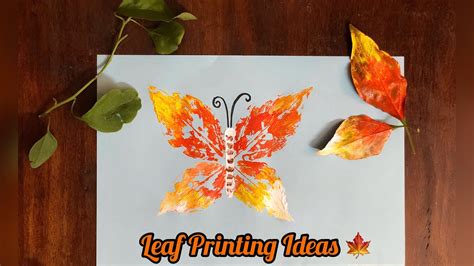 Different ways of Leaf Printing | Leaf Printing Technique | DIY Leaf ...