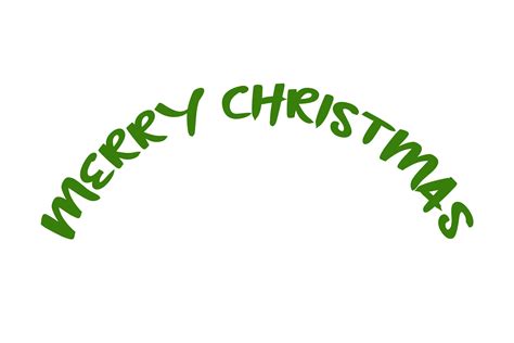 Green Curved Merry Christmas Graphic by expressionstudio17 · Creative ...