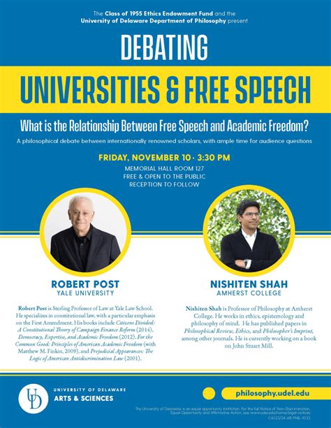 Debate on November 10th: Universities and Free Speech | Talk of Townsend