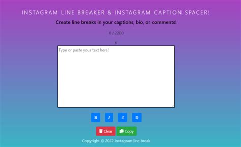 What is the best Instagram line-breaker tool in 2023?