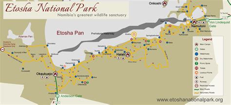 Etosha National Park Map