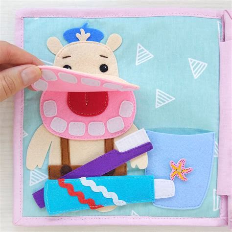 Page quiet book, Children's felt quiet book for toddler, Educational or ...