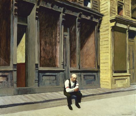 Sunday - 1000Museums | Edward hopper, Man sitting, American art