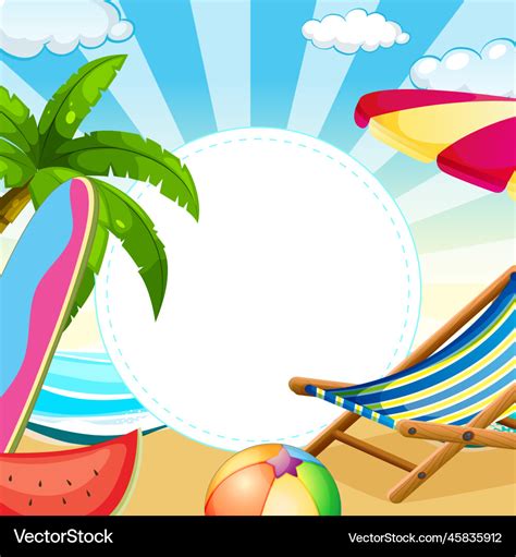 Free Beach Clipart Border