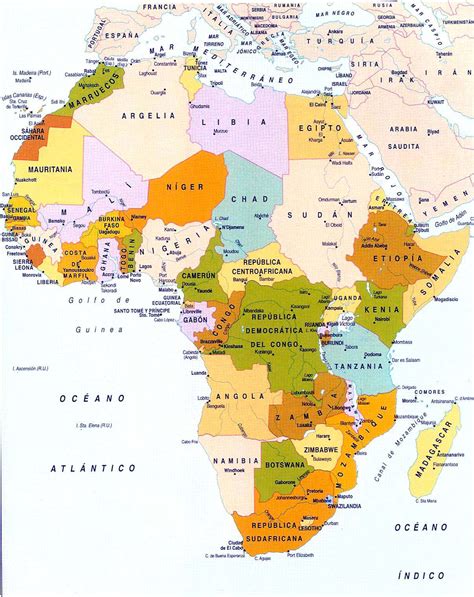 Mapa Politico De Africa Mapa Politico De Africa Mapa Politico Mapa ...