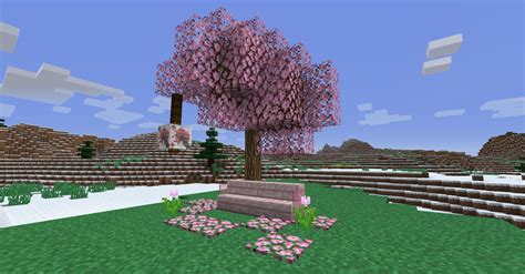 Cherry Blossom Tree Minecraft : Cherry Blossom Leaves Minecraft Pe ...