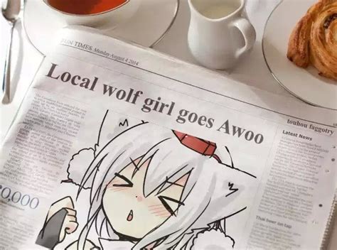 Local wolf girl goes awoo~ | Awoo~ | Know Your Meme