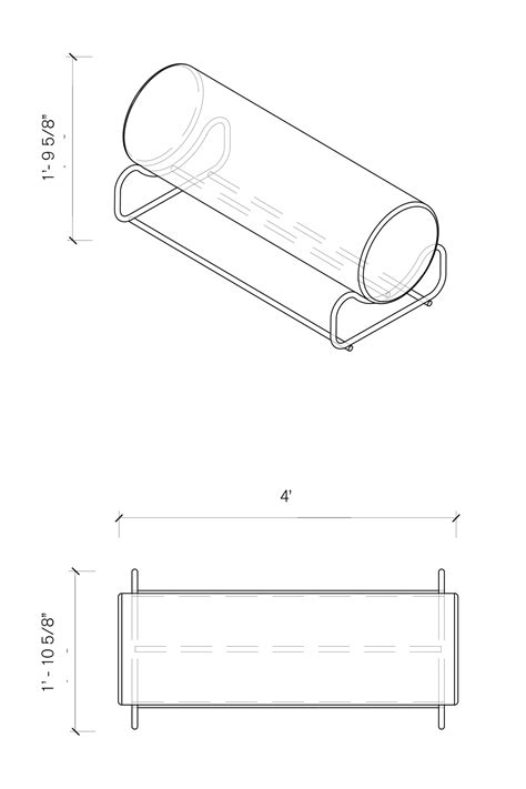 MEDIUM BOLSTER BENCH — Wolfgang & Hite