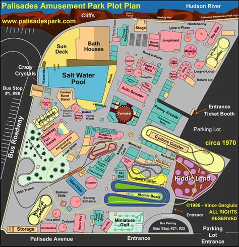 Map Illustrations: Palisades Amusement Park