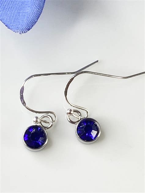 September Birthstone Earrings September Birthday Earrings - Etsy