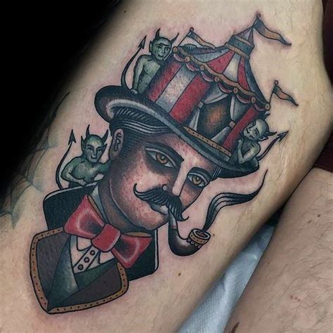 60 Circus Tattoos For Men - Entertaining Design Ideas