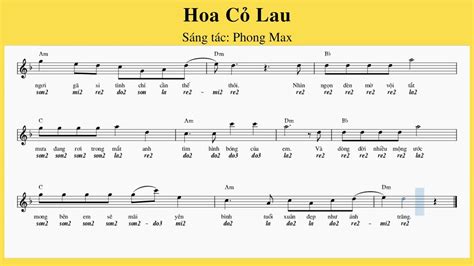 Sheet & Dịch nốt: Hoa Cỏ Lau (Phong Max) - YouTube