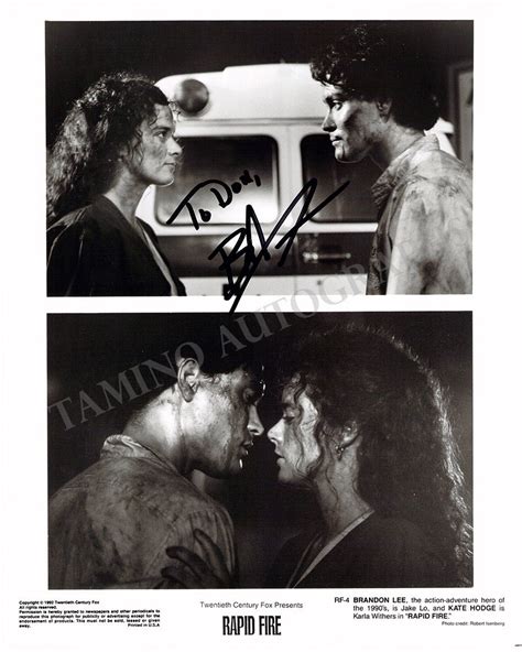 Brandon Lee Autograph Photograph in Rapid Fire – Tamino