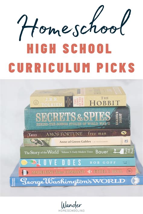 Homeschool High School Curriculum: Top Picks - Wander Homeschooling