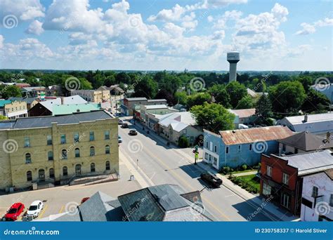 Aerial of Tavistock, Ontario, Canada Editorial Photography - Image of ...