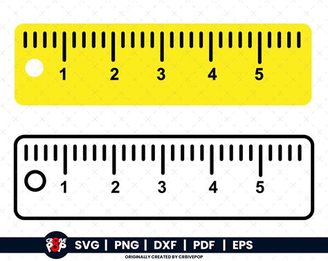 Ruler SVG Png,dxf,pdf,eps, Clipart Ruler Cricut get Access to Entire ...