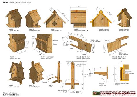 home garden plans: BH _ Bird House Plans Construction - Bird House ...