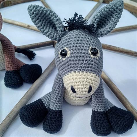 PDF Donkey Crochet Pattern, Dennis the Donkey Crochet Pattern, Crochet ...